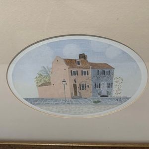 Anne Bell Robb 'The Pink House’ Charleston SC Kedron Design Art Print Artwork US